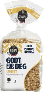 Hovedbilde Sigdal Knekkebr&oslash;d Godt For Deg Ost 190g.