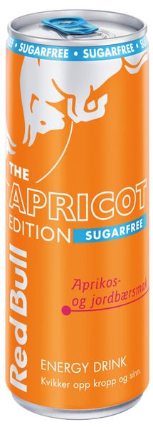 Red Bull Energy Drink Aprikos-&Jordbærsmak/ Sukkerfri 250ml.