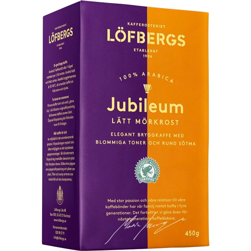 Löfbergs Jubileum 100% Arabica 450g.