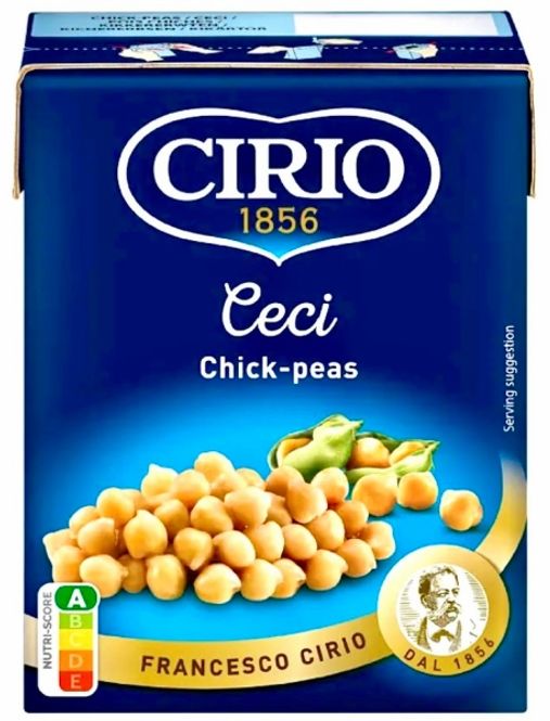 Hovedbilde CIRIO KIKERTER KOKTE 380g.