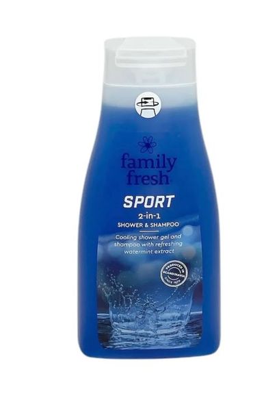 Sport 2-in-1 Shower&Shampoo Family Fersh 500ml.