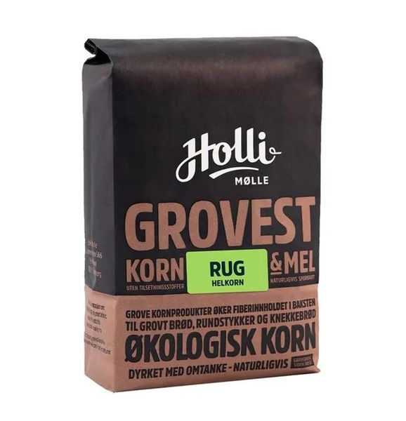  Holli Mølle Rug Helkorn Økologisk 1kg.