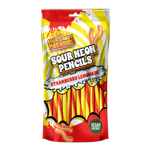 Hovedbilde Candy Paradise Sour Neon Pencils Strawberry ...