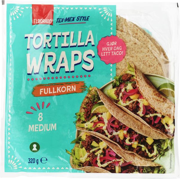 Tortilla Soft Fullkorn Eldorado 320g.