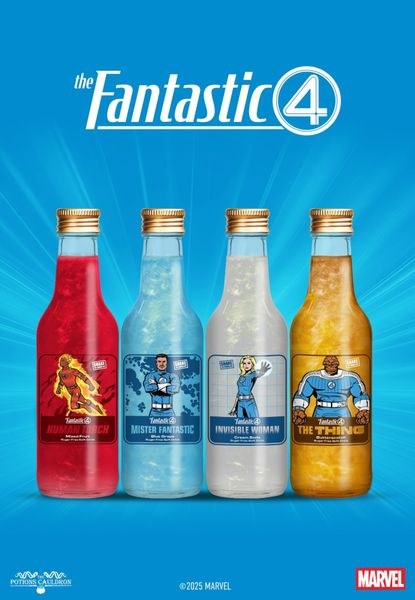 Marvel Fantastic Four - Invisible Woman Cream Soda 330ml.