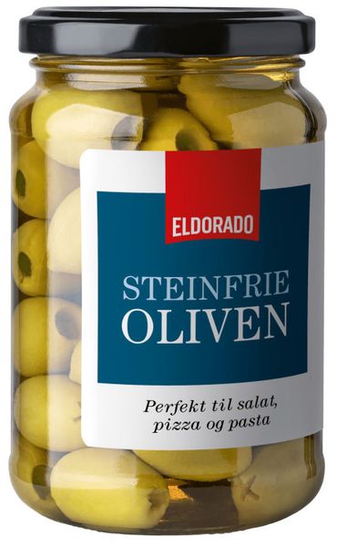 Grønn Oliven u/Sten Eldorado 335g.