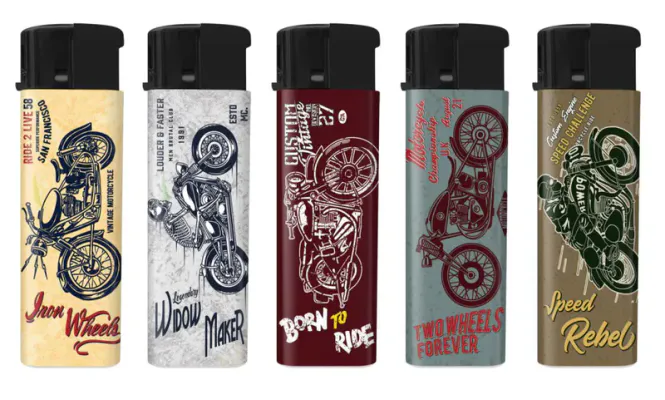 Hovedbilde Lighter Motiv Sense Vintage Motorsykkel