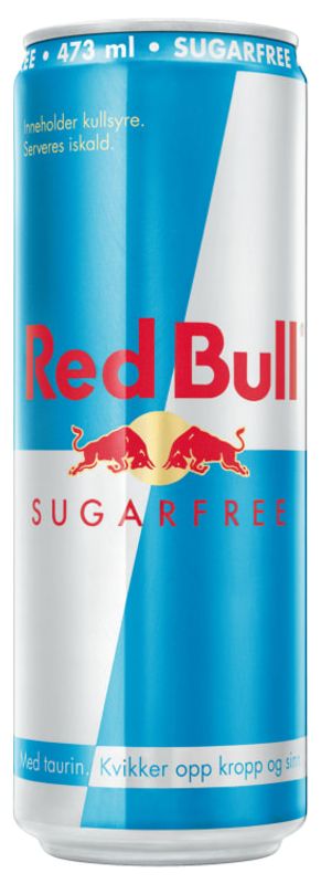 Red Bull Sukkerfri 473ml.