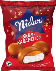 Hovedbilde Nidar Skumkarameller 190g.