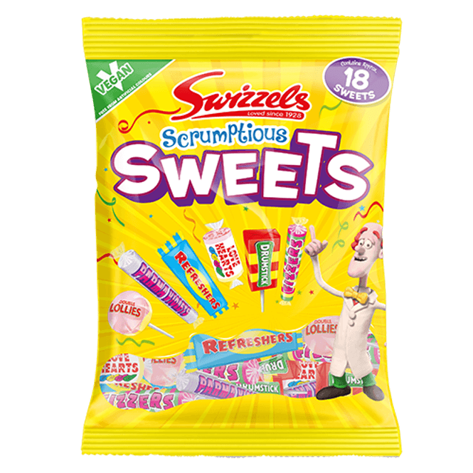 Hovedbilde Sweets Scrumptious((Vegan)) Swizzels 173g./Dato