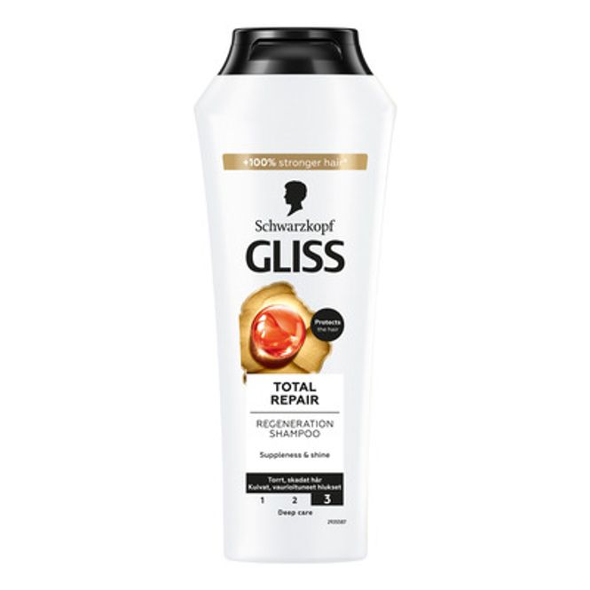 Hovedbilde Schwarzkopf Gliss Total Repair Shampoo 250ml.