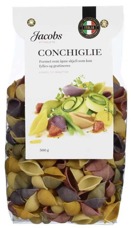 Conchigli Pasta Jacobs 500g.