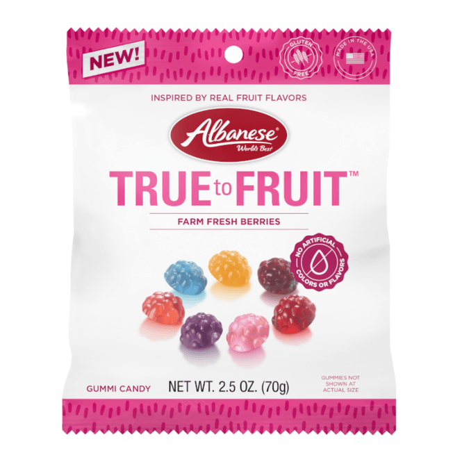 Hovedbilde Albanese True to Fruit Farm Fresh Berries Gummi ...