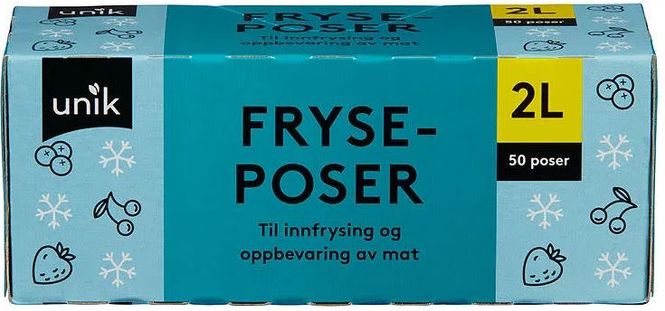 Hovedbilde Fryseposer 2L Unik 50st.