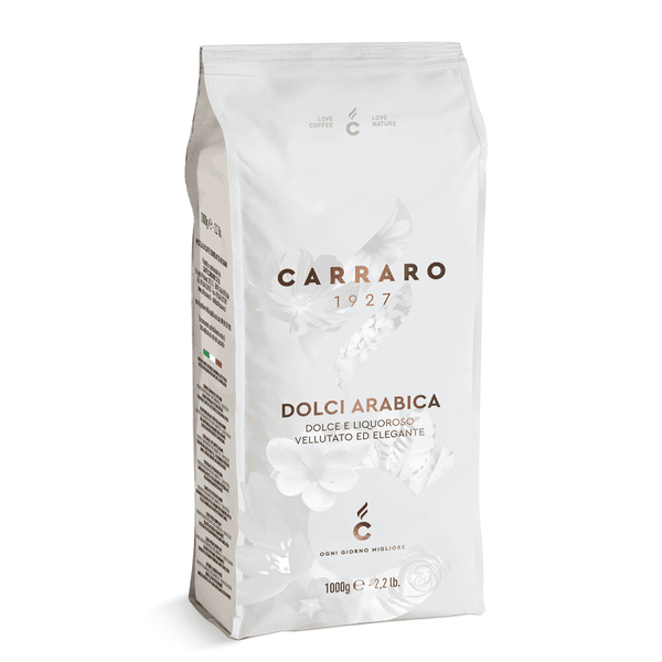 Carraro Dolci Arabica Hele Bønner 1kg.