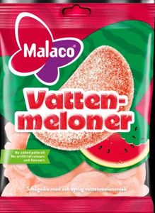 Hovedbilde Malaco Vannmelon Gelatinfri 90g.