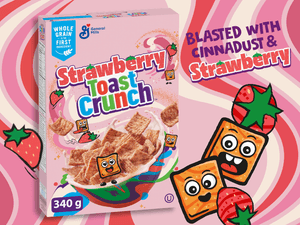 Hovedbilde General Mills Strawberry Toast Crunch Cereal ...