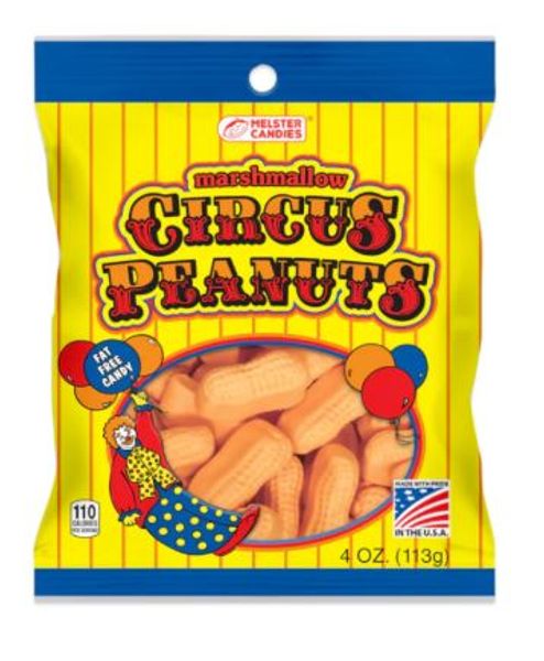 Melster Marshmallow Circus Peanuts Banana Peg Bag (113g).