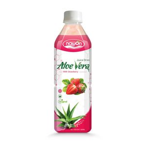 Hovedbilde Nawon Aloe Vera Drink Strawberry 500ml.