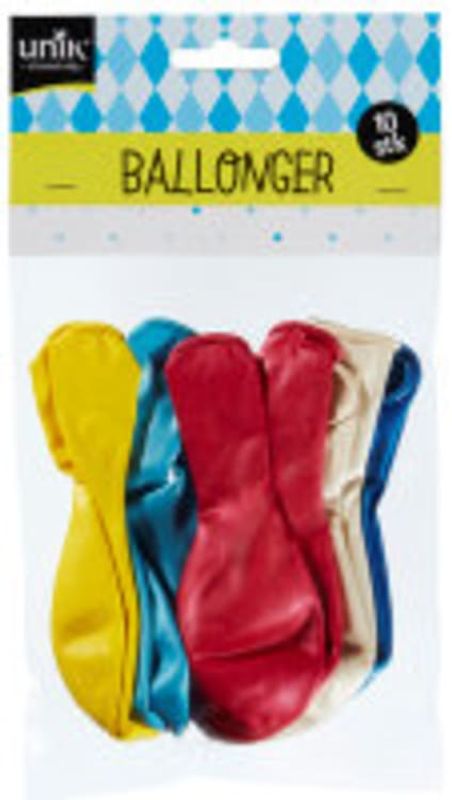 Ballonger Metallic Unik 10st.