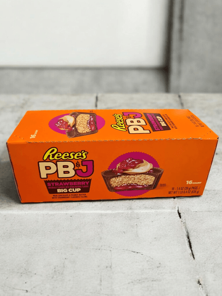 Reese's PB&J Strawberry Big Cup 40g*16st. Hele Eske