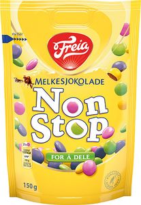 Hovedbilde Freia Non Stop Melkesjokolade 150g.
