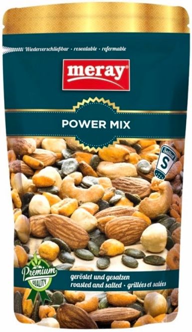 Hovedbilde Meray Power Mix Ristet/Saltet 150g.