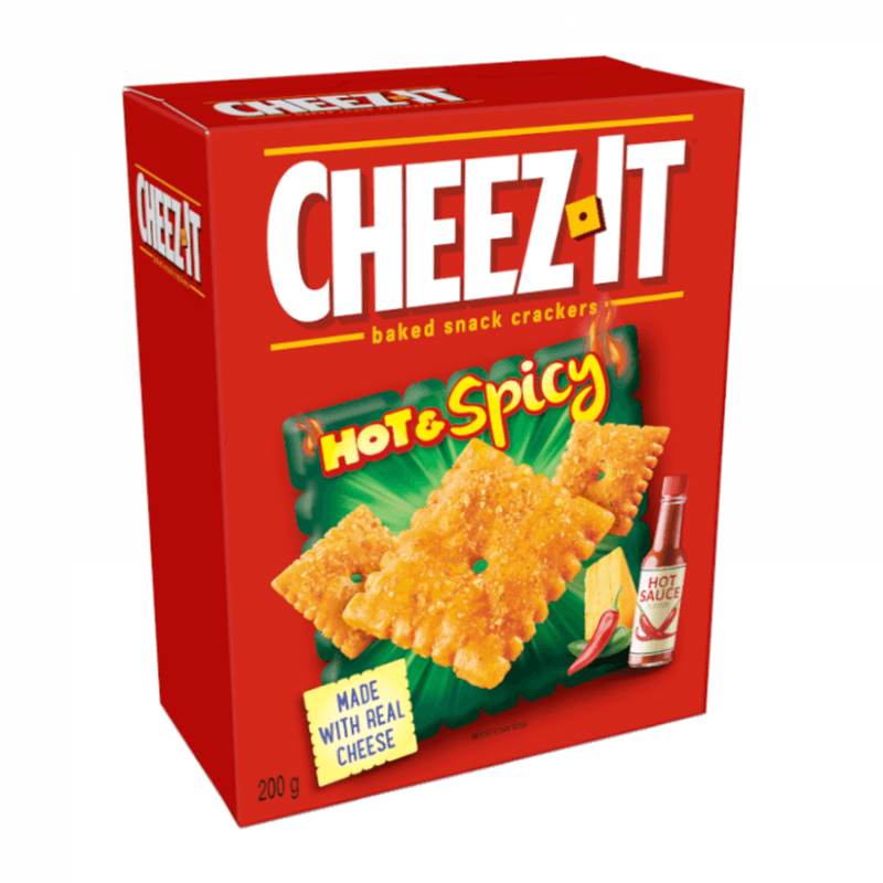 Cheez It Crackers Hot & Spicy 200g. Canada 