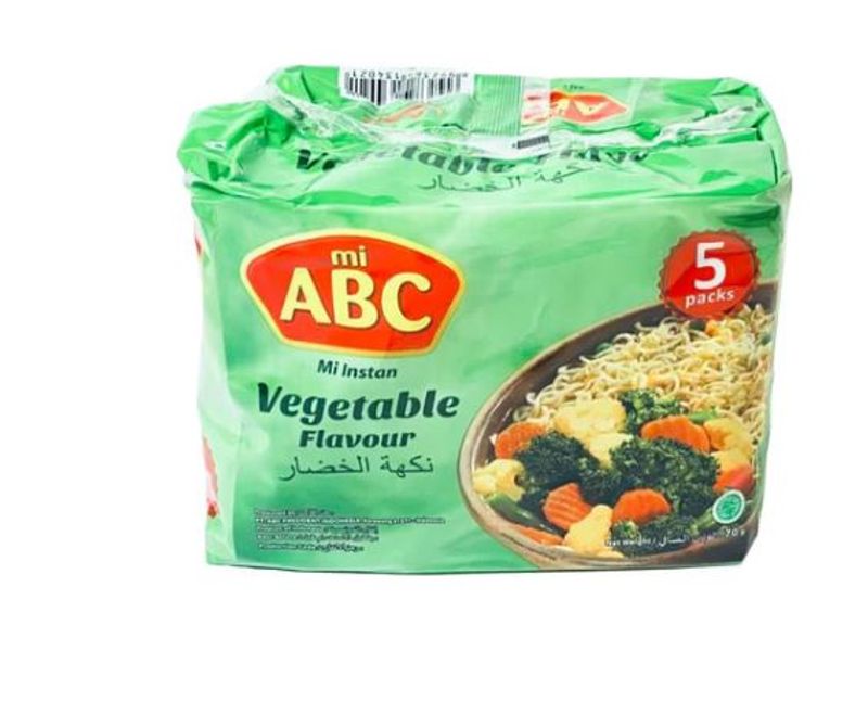 ABC Grønnsaker Nudler 5in1(Soto Smak) 5*70g.