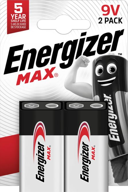 Hovedbilde Batteri Max 9v Energizer 2pk.