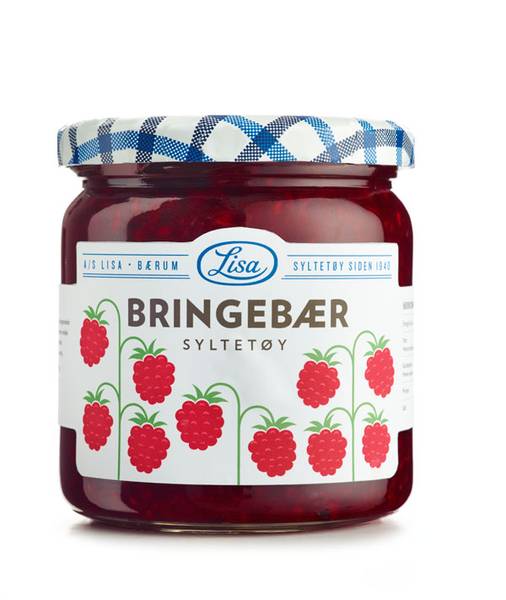 Lisa Bringebær Syltetøy 420g.