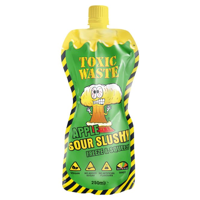 Hovedbilde Toxic Waste Apple Sour Slushy  250ml. UK/Dato