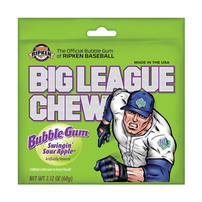 Hovedbilde Big League Gum Sour Apple 2.12oz (60g). USA/Dato
