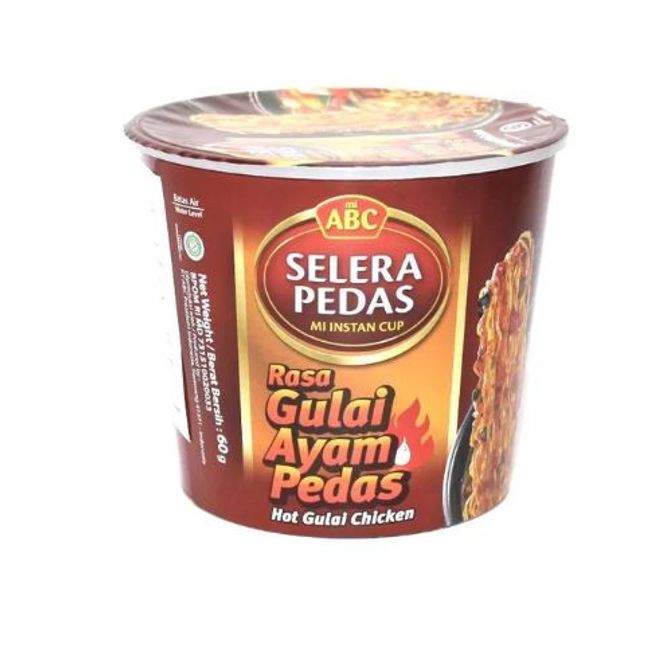 Hovedbilde ABC Hot Gulai Nudler Kylling&Karri Smak 60g.