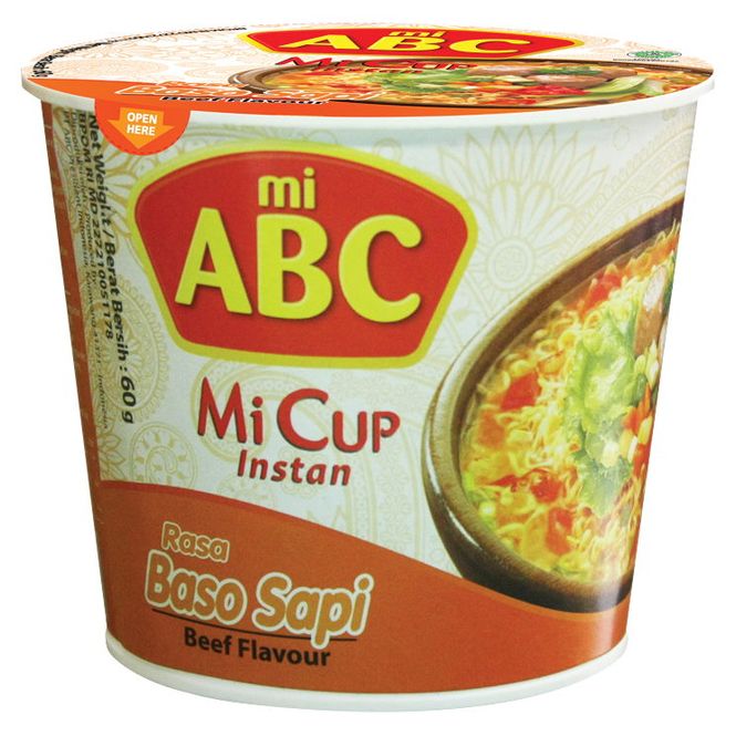 Hovedbilde ABC Mi Cup Nudler Biff Smak 60g.
