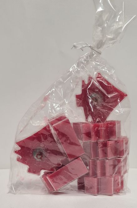 Hovedbilde Figurer Telys Rød i Plastkop Unik 8pk.